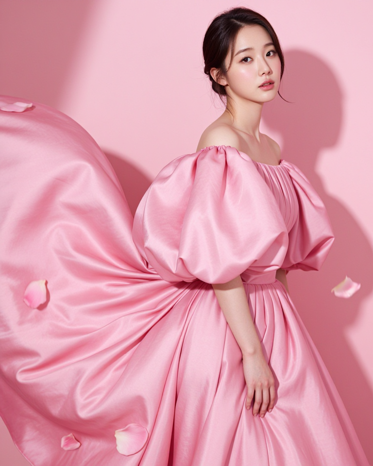 핑크 드레스의 여신